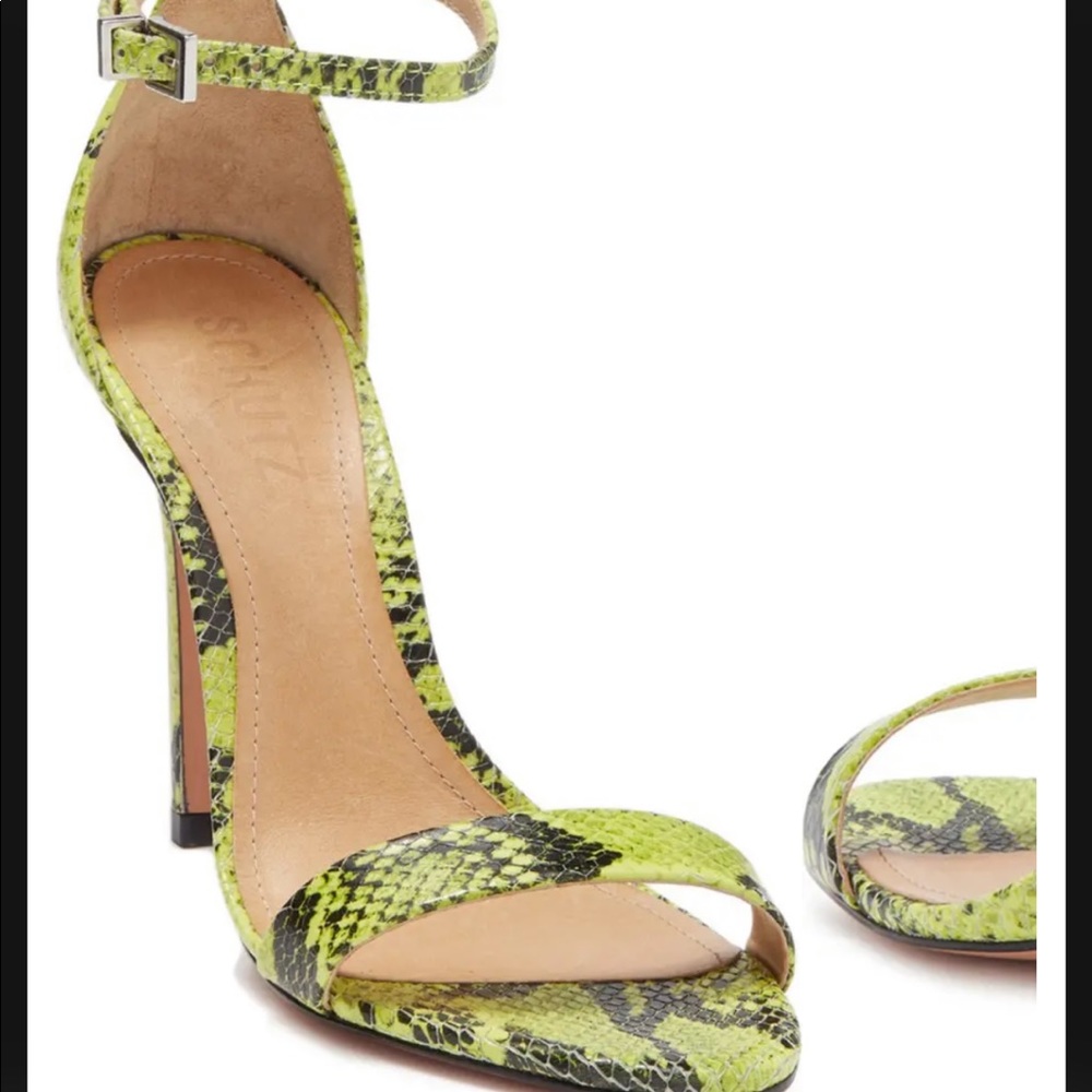 Schutz Neon Stiletto Heel Sandal